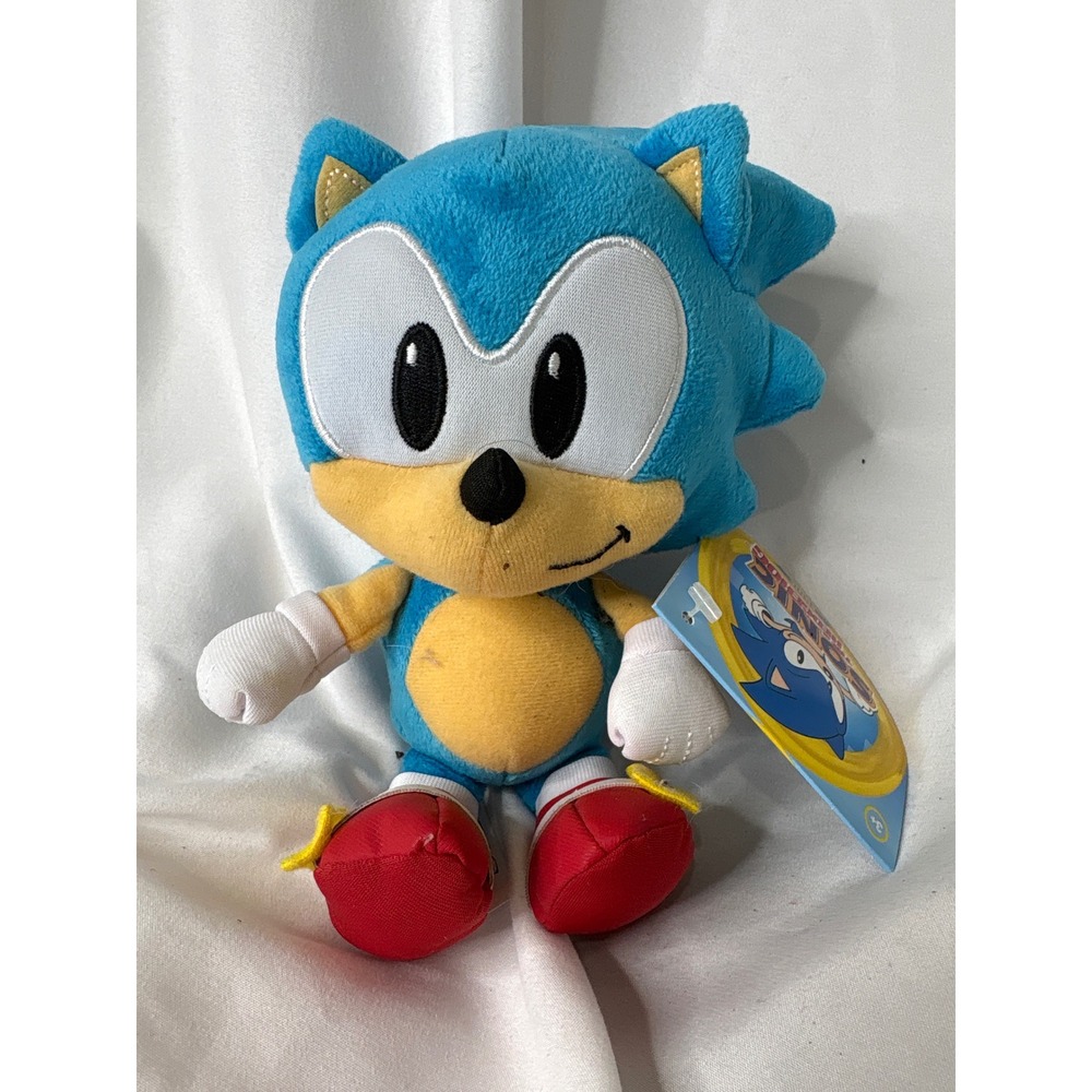 NWT Jakks Pacific Sonic the Hedgehog Plush 8" Blue Classic Video Game Toy